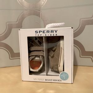 New! Infant Boy Sperry ‘my first boat shoe’